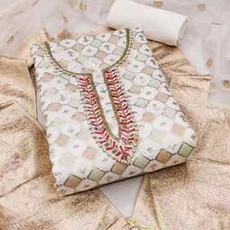 Women 3-Piece Unstitched Dress Material-picture-19