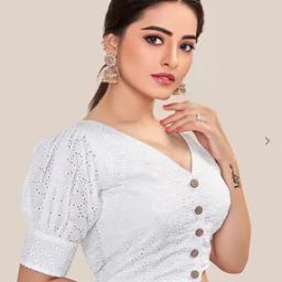 Women Embroidery Front Open Blouse-image-78