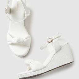 Reptilian Pattern Wedges with Knot Accent-image-2