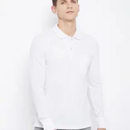 Solid Regular Fit Polo T-shirt-image-1