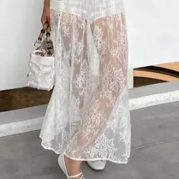 Women Straight Maxi Skirt-image-1