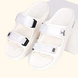 yoho Men Slides Flip Flops with Round Toes image 1