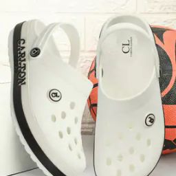 Men Perforated Slingback Clogs-8