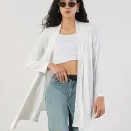 Women Regular Fit Long Shrug-37
