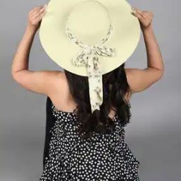 Straw Sun Hat with Scarf-image-99