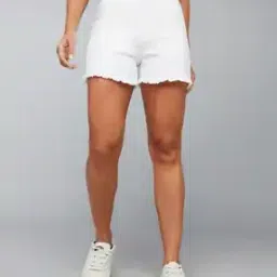 Women Denim Shorts with Insert Pockets-picture-14