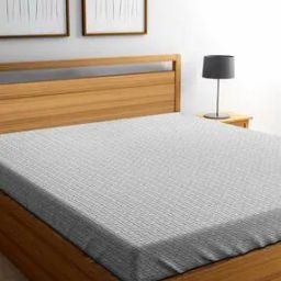 Checked Cotton King-Size Bedcover-image-77