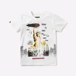 Graphic Print Crew-Neck T-shirt-image-66