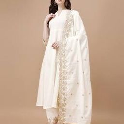 Women Embroidered A-Line Kurta Set-picture-18