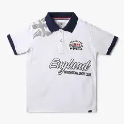 Boys Printed Regular Fit Polo T-Shirt-image-93