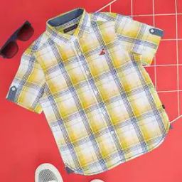 Boy Regular Fit Checked Shirt-image-98