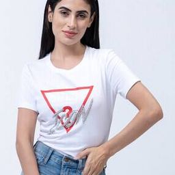 Brand Print Regular Fit Round-Neck T-Shirt-image-74