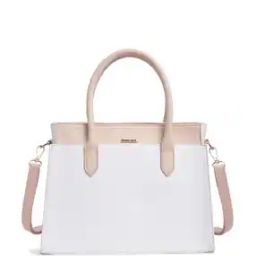 Women Colourblock Satchel Bag with Detachable Strap-image-25