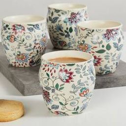 home centre Set of 4 Corsica Mystic India Printed Stoneware Kullad Set-picture-47