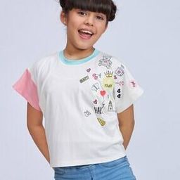 peppermint Girls Printed Regular Fit Top-picture-10