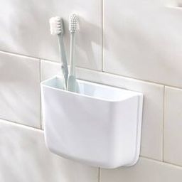 Orion Medallion Polypropylene Adhesive Toothbrush Holder-picture-10