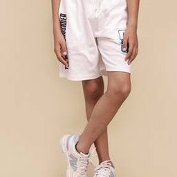 Women Typographic Print Relaxed Fit Shorts-picture-29
