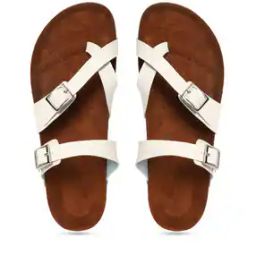Women Slip-On Sandals with Buckle Closure-31