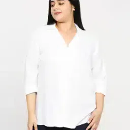 Spread-Collar Classic Shirt-image-82