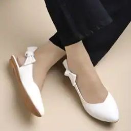 Girls Pointed-Toe Slip-On Ballerinas with Bow Accent-18