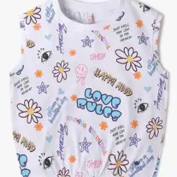Boys Typographic Print Regular Fit Crew-Neck T-Shirt-image-91