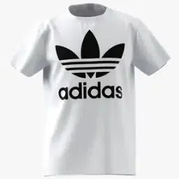 Trefoil Logo Print Crew-Neck T-Shirt-picture-24