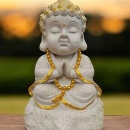 Polyresin Smiling Monk-image-92