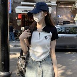 Women Colourblock Regular Fit Korean Top-picture-51