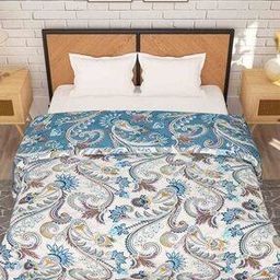 Floral Print Reversible Double Comforter-image-4