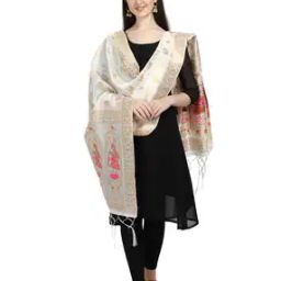 Graphic Print Banarasi Silk Dupatta-picture-18
