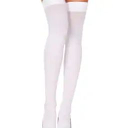 Women Knee-High Sheer Stockings with Ribbed Hem-image-61