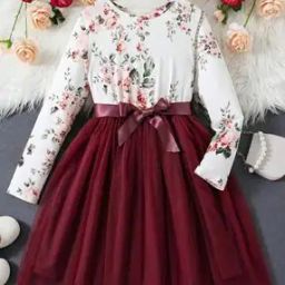 Floral Print Fit & Flare Dress-image-27