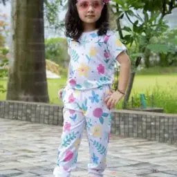 Girls Floral Tracksuit Set-image-77