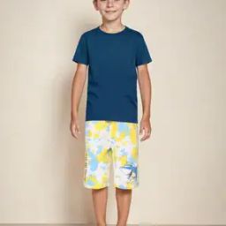 Boys All-Over Print Regular Fit Looper Shorts-picture-31