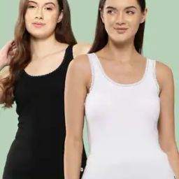 Women Pack of 2 Round-Neck Camisole-image-3