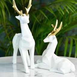 Resin Refined Deer Sculpture -image-51