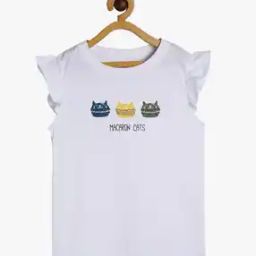 Girls Graphic Print Relaxed Fit Cotton Top-picture-49