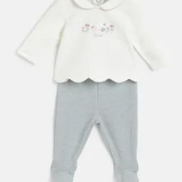 Round-Neck Embroidered Suit Set-image-28