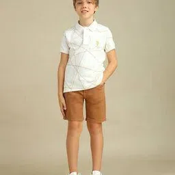 Boys Graphic Print Regular Fit Polo T-Shirt-image-39