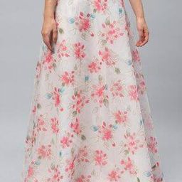 Floral Print Flared Skirt-image-81