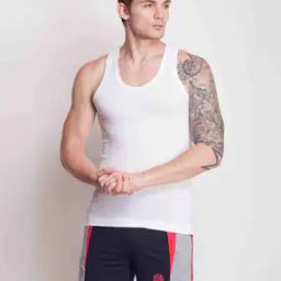 Pack of 5 Men Solid Egyptian Cotton Vest-image-67