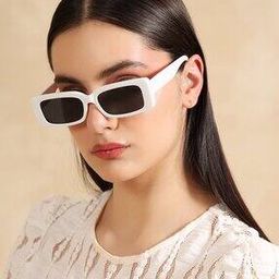 Women Rectangular Stylised Lens Sunglasses-image-62