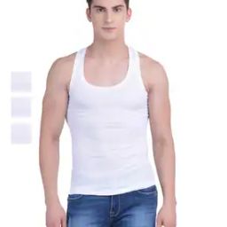 Pack of 3 Men Solid Cotton Vest-image-46