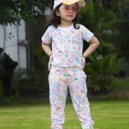 Girls Graphic Tracksuit Set-image-5