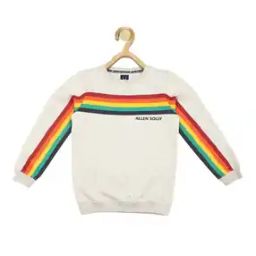 Boys Striped Regular Fit Cotton Sweatshirt-22