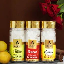 the aroma factory Set of 3 Pure Bhimseni Camphor Bottles image 1