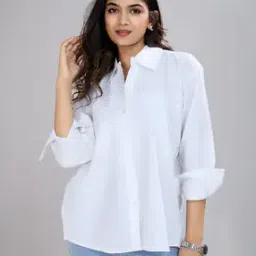 Women Relaxed Fit Cotton Shirt-image-97