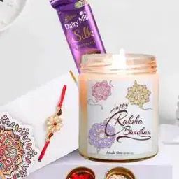 Lavender Scented Candle with Raksha Bandhan Gifts-21