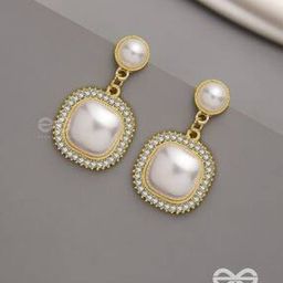 Women Ageless Reverie Pearl & Crystal Drop Earrings-10
