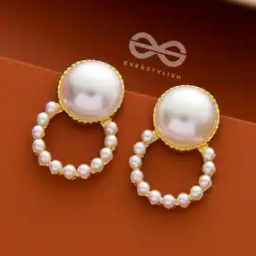 Women The Pearls Of Beauty Drop Earrings-11